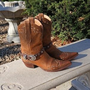 OLD GRINGO VILLA Vintage Distressed  Western Cowboy Boots Women's Sz 9